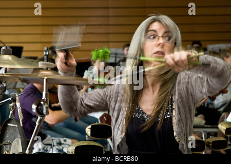 Evelyn Glennie gefeierten Perkussionisten Musiker Stockfoto