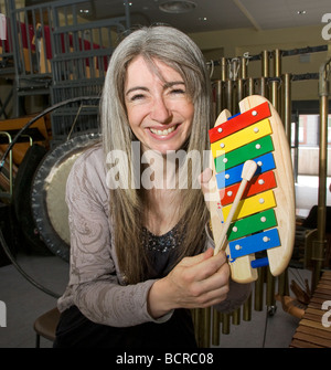 Evelyn Glennie gefeierten Perkussionisten Musiker Stockfoto