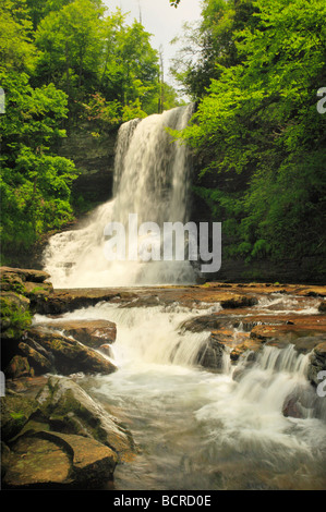 Kaskaden-Wasserfall wenig Stony Creek Pembroke Virginia Stockfoto