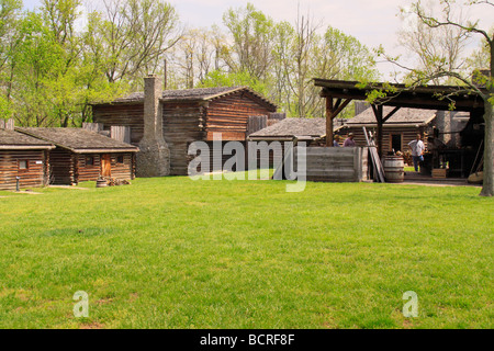 Schmied in Verbindung an Fort Boonesborough State Park Richmond Kentucky fort Stockfoto