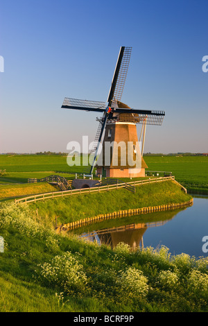 Windmühle Goliath Eemshaven Groningen Niederlande Stockfoto