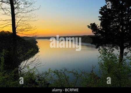 Sunrise Dale Hollow Lake State Park Resort Burkesville Kentucky Stockfoto