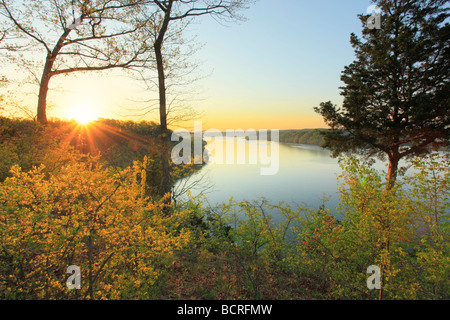 Sunrise Dale Hollow Lake State Park Resort Burkesville Kentucky Stockfoto