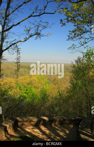 Ansicht des Cumberland-Plateau von Aussichtspunkt in Cumberland Falls State Park Resort Corbin Kentucky Stockfoto