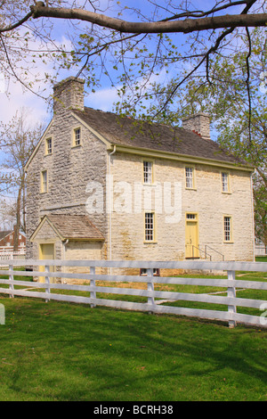 Erhaltene historische Gebäude im Shaker Village von Pleasant Hill unsere Kentucky Stockfoto