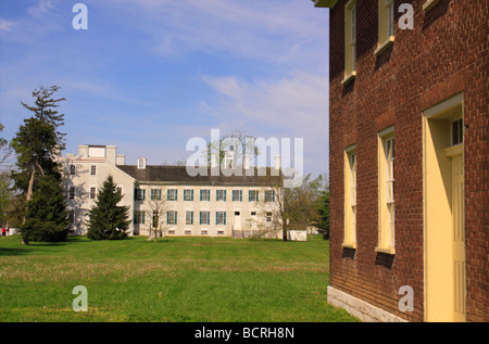 Historische Gebäude in Shaker Village of Pleasant Hill unsere Kentucky Stockfoto