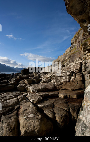 Geologie an Loch Coruisk, Isle Of Skye, Schottland, UK Stockfoto