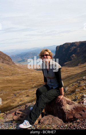 Aussichtspunkt am Applecross, Highland Region, Schottland, Großbritannien Stockfoto