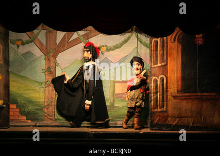 Don Giovanni-Puppentheater in Prag Stockfoto