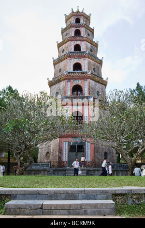 Thien Mu Pagode in Hue, Vietnam Stockfoto