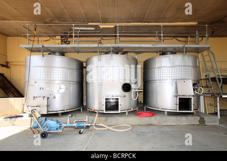 Weinherstellung Tanks an Tyrrells Weine, Hunter Valley, Australien Stockfoto