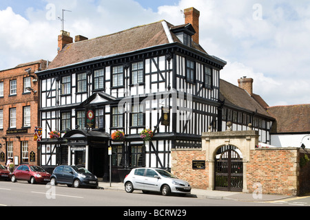 Das Tudor House Hotel, High Street, Tewkesbury - das Elternhaus des Autors John Moore Stockfoto