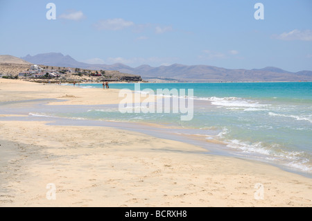 Strand Playa de Sotavento auf der Kanarischen Insel Fuerteventura, Spanien Stockfoto