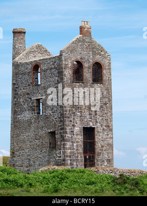 Alten Bergbau Maschinenhaus jetzt die Schergen Heritage Centre Bodmin Moor Cornwall Stockfoto