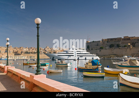 Dockyard Creek Valletta Malta Stockfoto