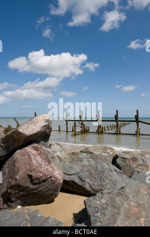 Cliff Erosion, happisburgh, Norfolk, England Stockfoto