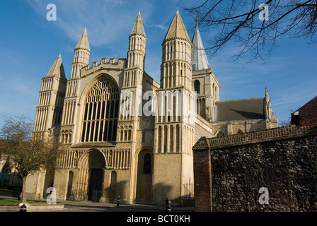 Rochester Kathedrale außen Stockfoto