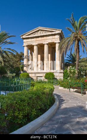 Denkmal am Lower Barrakka Gardens Valletta Malta Stockfoto