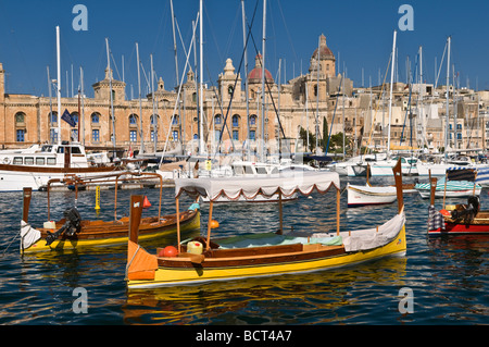 Dockyard Creek Valletta Malta Stockfoto