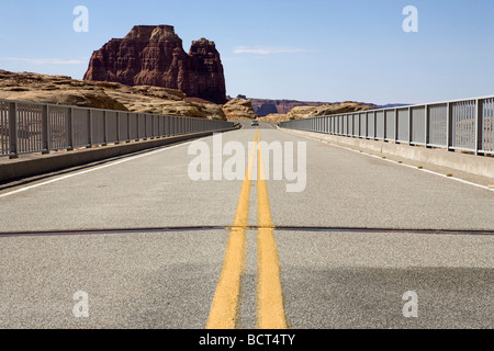 Brücke über die Dirty Devil River, Utah Stockfoto