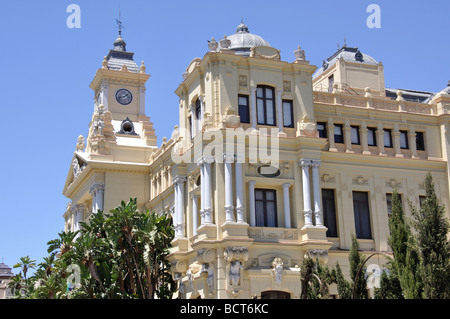 Ayuntamiento (Rathaus), Avenue de Cervantes, Malaga, Costa Del Sol, Provinz Malaga, Andalusien, Spanien Stockfoto