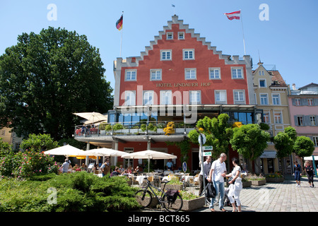 Das Lindauer Hof Hotel in Lindau, Lindau am Bodensee, Bodensee, Bayern, Deutschland, Europa Stockfoto