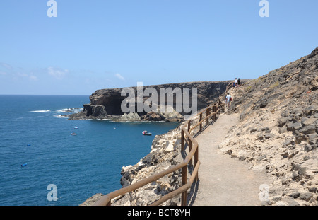 Küste nahe Fischerdorf Ajuy, Kanarischen Insel Fuerteventura, Spanien Stockfoto