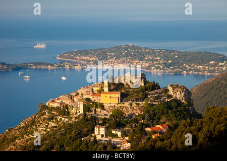 Gipfelstadt von Eze, Provence Frankreich Stockfoto