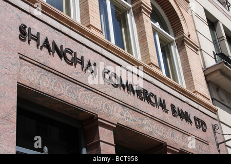 Shanghai Handelsbank AG, City of London, England, Großbritannien Stockfoto