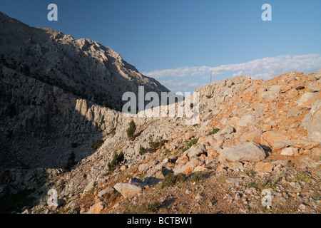 Ansicht des Taurus-Gebirges in der Nähe von Konya Türkei. Stockfoto