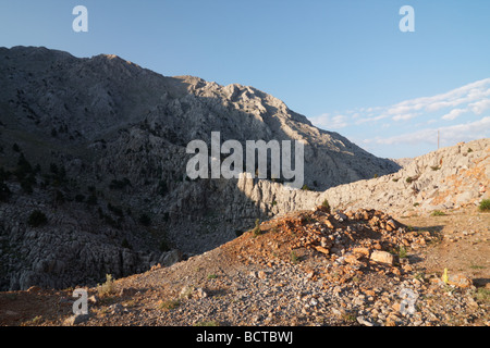 Ansicht des Taurus-Gebirges in der Nähe von Konya Türkei. Stockfoto