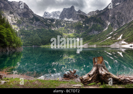 Hinterer Gosausee See Dachstein Berg, Dachsteingebirge Berge, Region Salzkammergut, Oberösterreich, Österreich, Europa Stockfoto