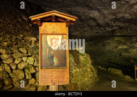 Bildstock in der Koppenbrueller Höhle, Salzkammergut, Oberösterreich, Österreich, Europa Stockfoto