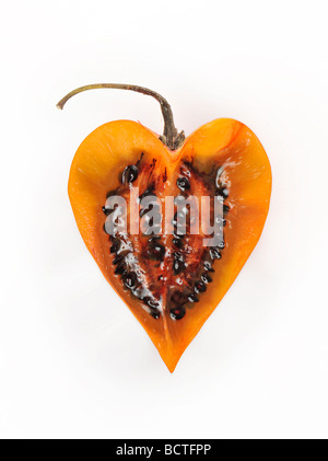 Tamarillo (Solanum Betaceum, Sy Cyphomandra Betacea), herzförmig Stockfoto