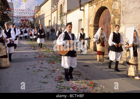 Fest des Heiligen Geistes Domus de Maria Cagliari Italien Stockfoto