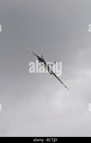 Die anmutige Avro Vulcan XH558 zeigt am International Air Tattoo, RAF Fairford Gloucestershire, England. Stockfoto