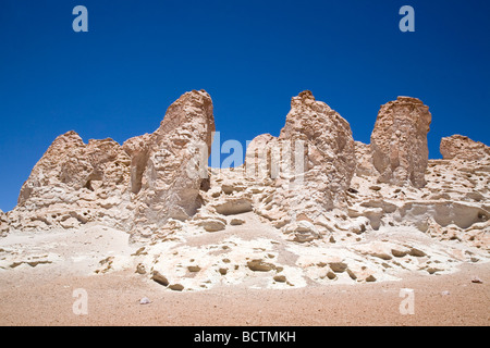 Die herrlichen Farben der Reserva Nacional Los Flamencos (The Flamingos National Park), Salar Tara, Atacamawüste, Chile Stockfoto