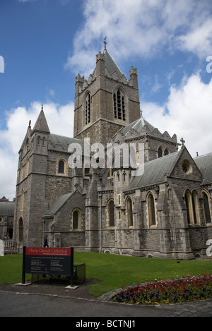 Christ Church Kathedrale Kathedrale der Heiligen Dreifaltigkeit Church of Ireland in Dublin City Centre Republik von Irland Stockfoto