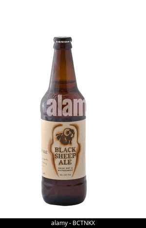 Flasche Black Sheep Ale gebraut in Masham, Yorkshire, Black Sheep Brewery PLC Stockfoto