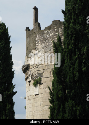 Cecilia Metella an der alten Via Appia in Rom Italien Stockfoto