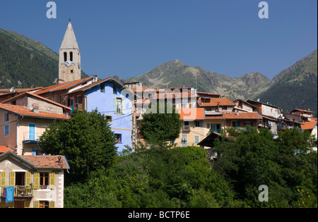 Das Dorf von St. Martin-finestre, Alpes-Maritimes, im Südosten Frankreichs. Stockfoto