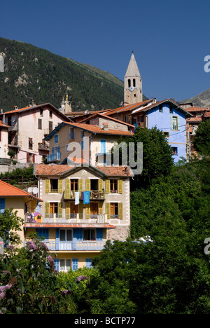 Das Dorf von St. Martin-finestre, Alpes-Maritimes, im Südosten Frankreichs. Stockfoto