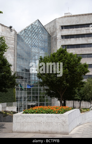 Dublin City Council Büros Christchurch Eingang Dublin Irland Stockfoto