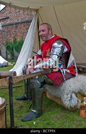 Mittelalterliche Figuren in Krönung Gärten, Beverley East Yorskhire Stockfoto