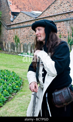 Mittelalterliche Figuren in Krönung Gärten, Beverley East Yorskhire Stockfoto