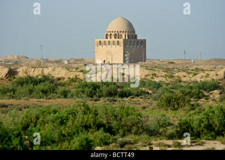 Mausoleum des Sultans Ahmad Sanjar in den Ruinen von Merv in Turkmenistan Stockfoto