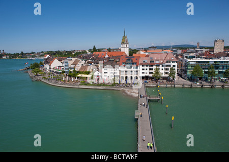 Ansicht von Friedrichshafen, Friedrichshafen am Bodensee, Baden-Württemberg, Deutschland, Europa Stockfoto
