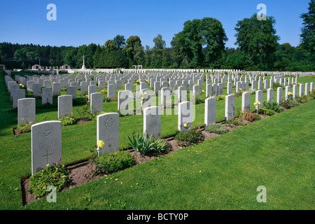 Durnbach Soldatenfriedhof, Kriegsgräber, 2960 Soldaten getötet in Aktion, Weltkrieg 2, Durnbach, Upper Bavaria, Bavaria, Germany, Euro Stockfoto