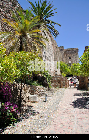 Eingang zur Alcazaba de Malaga, Malaga, Costa Del Sol, Provinz Malaga, Andalusien, Spanien Stockfoto