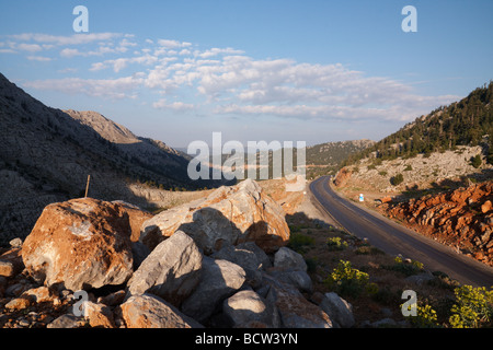 Ansicht des Taurus-Gebirges in der Nähe von Konya Türkei. Stockfoto